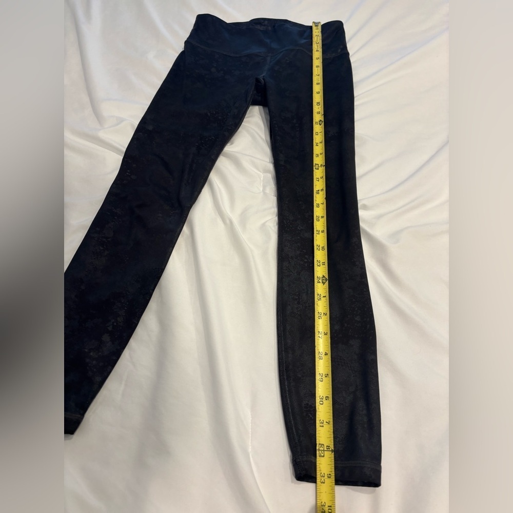 Athleta Elation Misty Lace Tight Womens Leggings Size Small Gray / Black - Picture 6 of 8